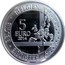 Belgium 5 Euro 50th Anniversary of the Discovery of the Boson BEH 2014 Proof KM# 343 BELGIQUE BELGIE BELGIEN 5 EURO 2014 QP LL coin reverse