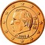 Belgium 5 Euro Cent Albert II - 2nd type - 2nd portrait 2008 Proof KM# 276 A II 2008 BE coin obverse