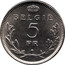Belgium 5 Francs Leopold III. Dutch Text 1936 KM# 109.1 5 FR BELGIË coin reverse