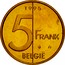 Belgium 5 Francs Albert II 1995 Sets only KM# 190 1998 5 FRANK BELGIË coin reverse
