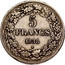 Belgium 5 Francs (Leopold I) KM# 3.1 5 FRANCS 1838 coin reverse