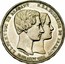 Belgium 5 Francs (Marriage of The Duke) X# 2.1 L.L.PH.M.V.DUC DE BRABANT M.H.A DUCHESSE DE BRABANT 21-22 AOUT 1853 coin reverse