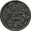 Belgium 50 Centimes Flemish Legend 1909 KM# 61.1 50 CENTN. 1909 coin reverse