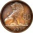 Belgium 50 Centimes 1939 KM# 118 Decimal Coinage 50 C E.W. 1939 coin obverse