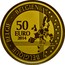 Belgium 50 Euro 200th Anniversary of the Birth of Adolphe Sax 2014 Proof KM# 340 BELGIQUE BELGIE BELGIEN 50 EURO 2014 coin obverse
