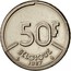 Belgium 50 Francs 1987 KM# 168 Decimal Coinage 50F BELGIQUE 1987 coin reverse