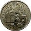 Belgium 50 Francs Baudouin I 1950 KM# 137 BELGIE R LEX 5 0 F coin reverse