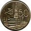 Belgium 50 Francs Brussels World Fair 1958 KM# 150.2 1958 50F C.VAN DIONANT coin reverse