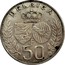 Belgium 50 Francs King Baudouin's marriage 1960 KM# 152.2 BELGICA F 50 C.V.D. coin reverse