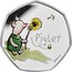 UK 50 Pence Piglet (Colored) 2020 Proof PIGLET ©DISNEY coin reverse