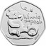 UK 50 Pence Winnie the Pooh 2020 Brilliant Uncirculated (BU) WINNIE THE POOH ©DISNEY coin reverse