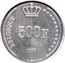 Belgium 500 Francs (60th Birthday of King Baudouin) KM# 179 BELGIQUE 500 F 1990 coin reverse