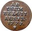 Belgium Liard 1777 (b) KM# 28 Standart Coinage AD USUM BELGII AUSTR 1777 coin reverse