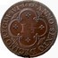 Portugal 1 1/2 Reis Pedro Prince Regent 1683 KM# 128 ANNO SEXTO DECIMO REGIM·SVI I 1/2 coin reverse