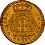 Portugal 1/2 Escudo (800 Reis) 1722 INCM L KM# 210 Kingdom Milled coinage IN HOC SIGNO VINCES coin reverse