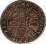 UK 1/2 Merk Charles II 1675 KM# 101.3 MAG BRI FRA ET HIB REX 1675 coin reverse