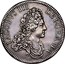 UK 1 Crown James VIII 1709  IACOBVS III DEI GRATIA coin obverse