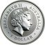 Australia 1 Dollar Australian Kookaburra 2005 UNC KM# 720 THE AUSTRALIAN KOOKABURRA 2005 1 OZ. 999 SILVER coin reverse