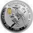 Australia 1 Dollar Kookaburra. Japanese Tempo Koban Kin Privy Mark 1999 KM# 399.15 THE AUSTRALIAN KOOKABURRA 1 OZ. 999 SILVER 1999 coin reverse
