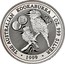Australia 1 Dollar Kookaburra. Privy 1 Netherlander Gulden 1999 KM# 399.9 THE AUSTRALIAN KOOKABURRA 1 OZ. 999 SILVER 1999 coin reverse