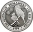 Australia 1 Dollar Kookaburra. Privy 1000 Italian Lira 1999 KM# 399.7 THE AUSTRALIAN KOOKABURRA 1 OZ. 999 SILVER 1999 coin reverse