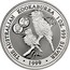 Australia 1 Dollar Kookaburra. Privy 50 Belgian Francs 1999 KM# 399.21 THE AUSTRALIAN KOOKABURRA 1 OZ. 999 SILVER 1999 coin reverse