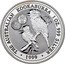 Australia 1 Dollar Kookaburra. Privy 50 Portuguese Escudos 1999 KM# 399.11 THE AUSTRALIAN KOOKABURRA 1 OZ. 999 SILVER 1999 coin reverse