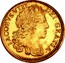 UK 1 Guinea James VIII Pattern 1716 Minted in 1828 by Matthew Young X# PT4 JACOBVS VIII DEI GRATIA coin obverse