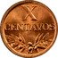 Portugal 10 Centavos 1944 KM# 583 Republic X CENTAVOS coin reverse