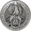 UK 10 Pounds Queen's Beasts - The Griffin 2018 BU 10 OZ FINE SILVER 999.9 2018 GRIFFIN OF EDWARD III coin reverse
