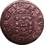 Portugal 10 Reis (1/2 Vinten) Pedro Prince Regent 1677 KM# 99 PETRVS.D.G.PRINCEPS coin obverse