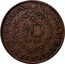 Portugal 10 Reis 1843 KM# 11 Portuguese Administration Provincial coinage PORTUGALLÆ ET ALG ARBORIUM REGINA 10 1843 coin reverse