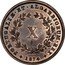 Portugal 10 Reis Luiz I 1874 KM# 514 PORTUGALIÆ ET ALGARBIORUM REX X 1867 coin reverse