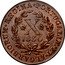 Portugal 10 Reis Maria II in Exile 1830 KM# 6 PORTUGALIÆ ET ALGARBIORUM REGINA 1830 X coin reverse