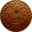 Portugal 10 Reis ND KM# 30 Portuguese Administration Countermarked coinage (1871 Decree) MARIA I DEI GRATIA coin reverse