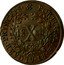Portugal 10 Reis Joao Prince Regent 1800 KM# 327 PORTVGALIE ET ALGARB PRINCEPS 18 X 00 coin reverse