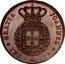 Portugal 10 Reis (X) 1818 KM# 356 Kingdom Milled coinage DEI GRATIA JOANNES VI coin obverse