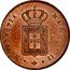 Portugal 10 Reis (X) 1839 KM# 409 Kingdom Milled coinage MARIA II DEI GRATIA coin obverse