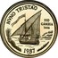 Portugal 100 Escudos Explorer Nuno Tristao 1987 KM# 640c NVNO TRISTÃO RIO GAMBIA 1446 ISABEL F BRANCO 1987 INCM coin reverse
