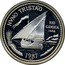 Portugal 100 Escudos Explorer Nuno Tristao 1987 KM# 640a NVNO TRISTÃO RIO GAMBIA 1446 ISABEL F BRANCO 1987 INCM coin reverse