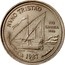 Portugal 100 Escudos Explorer Nuno Tristao 1987 KM# 640 NVNO TRISTÃO RIO GAMBIA 1446 ISABEL F. BRANCO 1987 INCM coin reverse