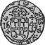 Portugal 100 Reis Cross of Jerusalem 1641 KM# 46 coin reverse