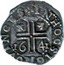 Portugal 100 Reis João IV Lisbon 1641 KM# 47 IN HOC SIGNO VINCES coin reverse