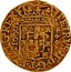 Portugal 1000 Reis Pedro II 1690 KM# 155 PETRVS * II * D * G * P * ET * ALG * REX 1000 coin obverse