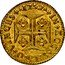 Portugal 1000 Reis (Quartinho. 1200 Reis) 1752 KM# 249.1 Kingdom Milled coinage IN HOC SIGNO VINCES 1768 coin reverse