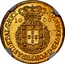 Portugal 1000 Reis (Quartinho. 1200 Reis) 1821 KM# 360 Kingdom Milled coinage 1000 JOANNES VI D G PORT BRASIL ET ALG REX coin obverse