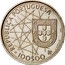 Portugal 100$00 Discovery of Azores 1989 KM# 648 REPUBLICA PORTUGUESA 100$00 A. MARINHO INCM coin obverse