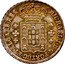 Portugal 120 Reis (6 Vintens) ND KM# 385 Kingdom Milled coinage MICHAEL I D G PORTUG ET ALGARB REX coin obverse