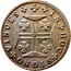 Portugal 120 Reis (6 Vintens) ND KM# 376 Kingdom Milled coinage IN HOC SIGNO VINCES coin reverse