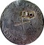 Portugal 120 Reis João IV Countermark issue ND KM# 429.2 coin reverse